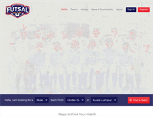 Tablet Screenshot of futsalmalaysia.com